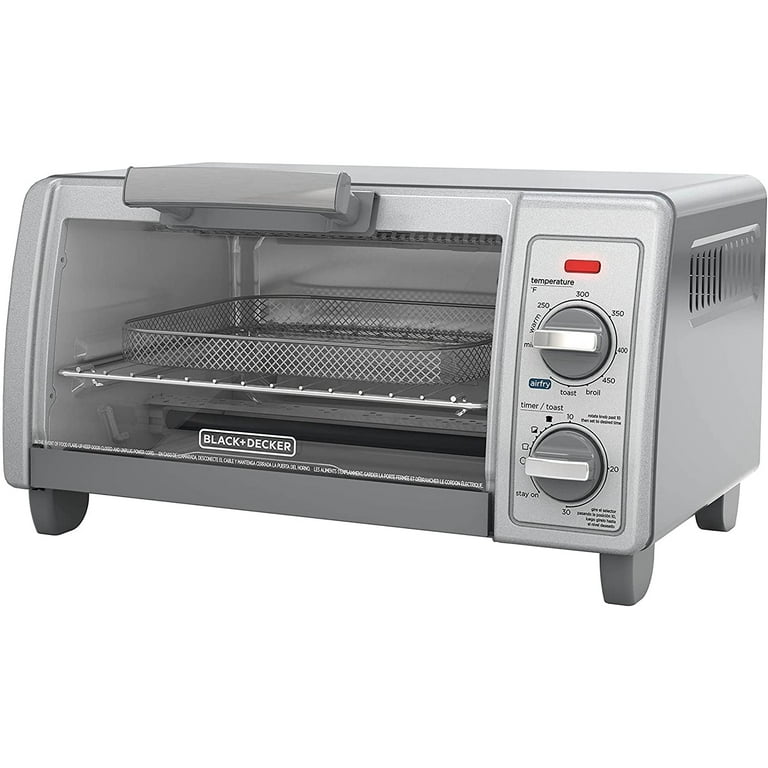 BLACK+DECKER - Crisp ‘N Bake Air Fry 4-Slice Toaster Oven (TO1785SGC)