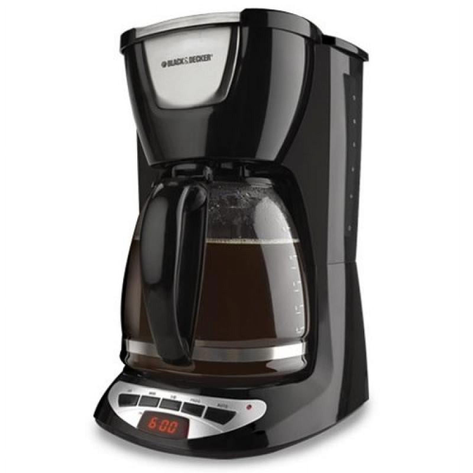 Black & Decker 12-Cup Programmable Coffee Maker Black DCM2160B - Best Buy