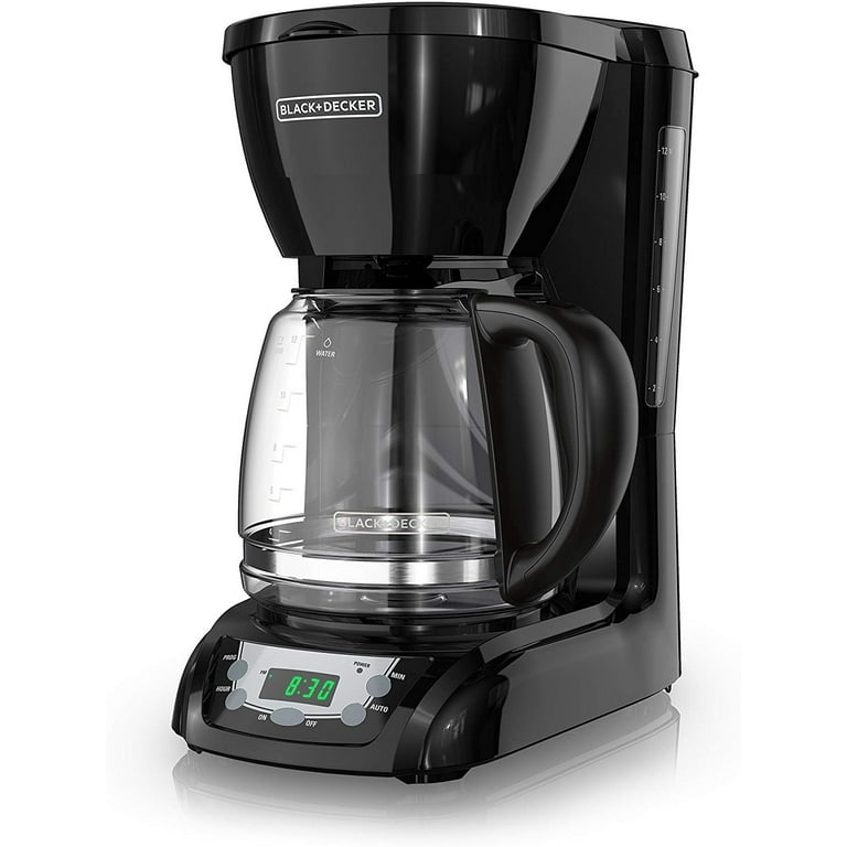 Black+Decker 750W 10 Cup Coffee Maker/ Coffee Machine With Glass