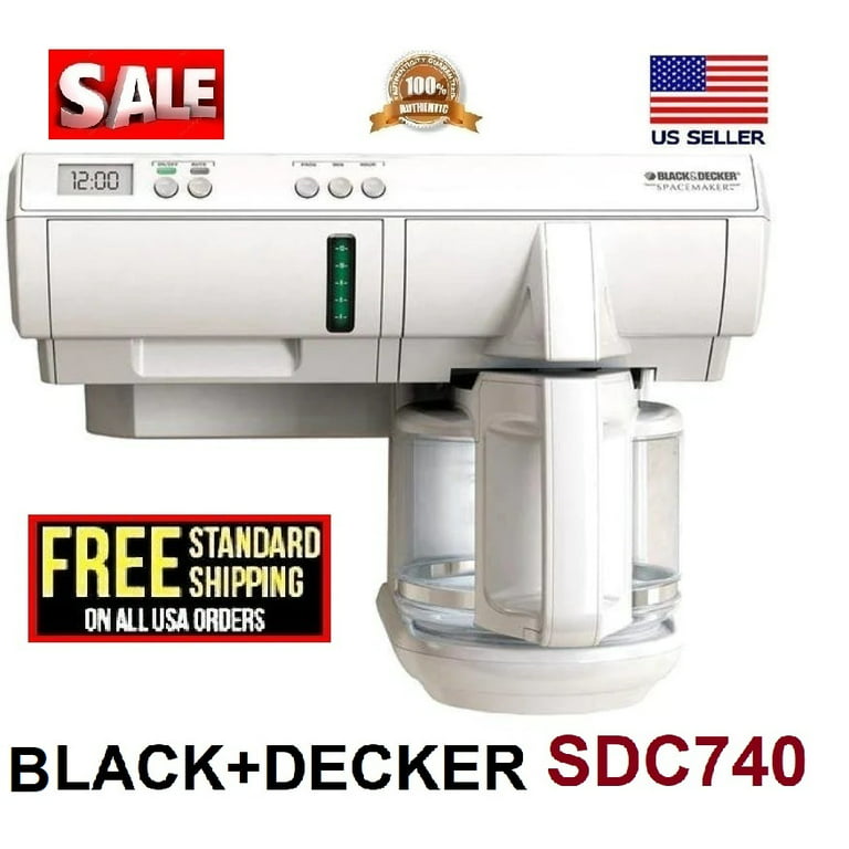 12 Cup Black & Decker Spacemaker ODC 325 Coffee Maker White