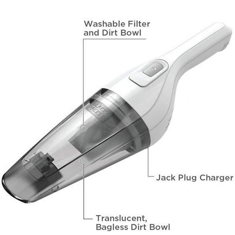 BLACK+DECKER Dust buster® Hand Vacuum (Powder White), HNVB115J10
