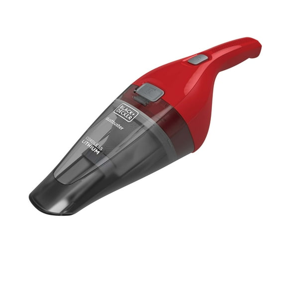 BLACK+DECKER Cordless Handheld Vacuum, Dustbuster, for Car & Pet Hair, Bagless, Lightweight, Easy Emptying, HNVC115JB06, Red