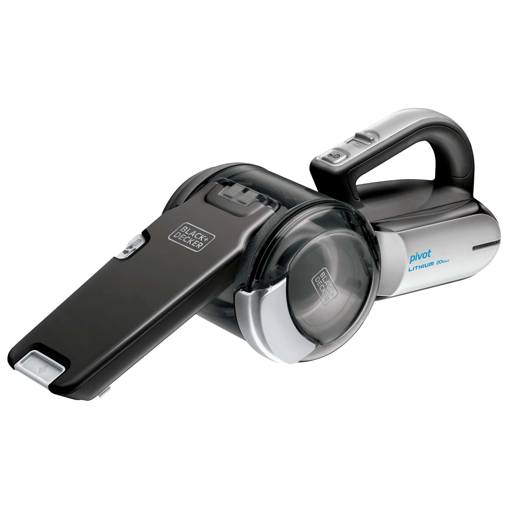BLACK+DECKER dustbuster Pivot Cordless Handheld Vacuum, for Home & Car, with Pivoting Wide Mouth Nozzle, BDH2000PL, Black