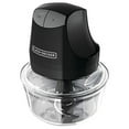 thumbnail image 1 of BLACK+DECKER EHC3002B Glass Bowl Chopper (Contains Two 4-Cup Bowls and Lids plus Chopper), Black, 1 of 4