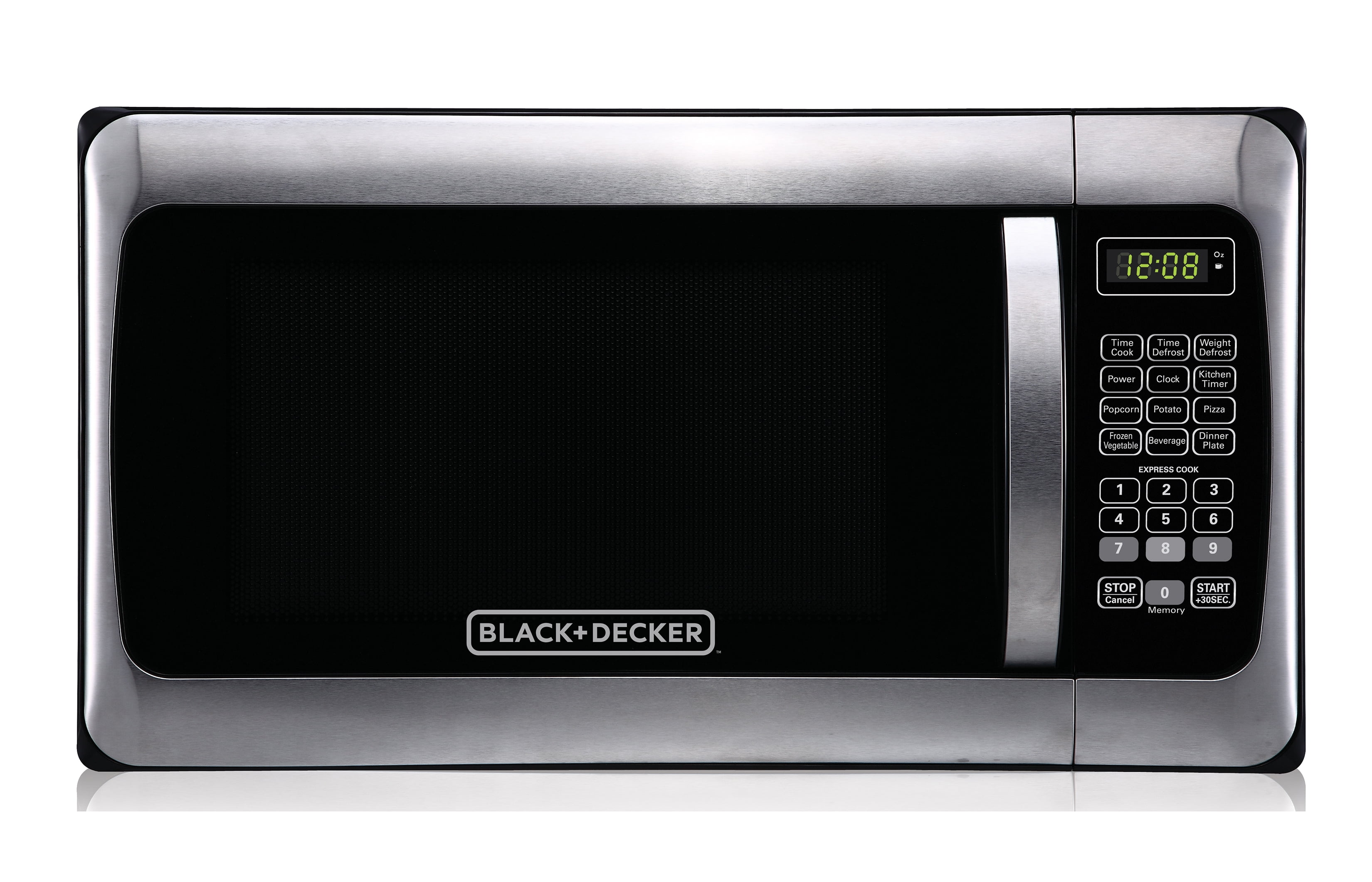 Black + Decker 1.1-Cu.-Ft. 1000W Microwave - Stainless Steel