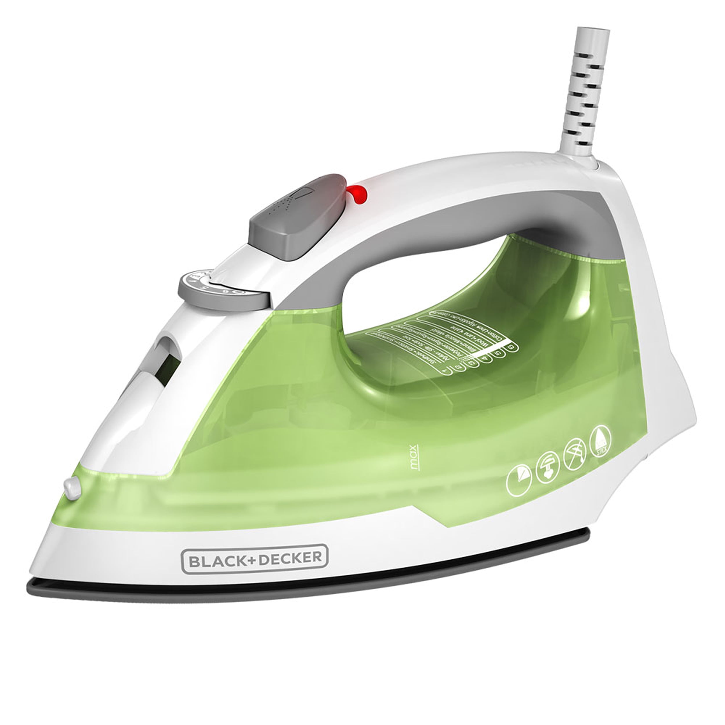 black+decker easy steam compact iron, ir40v , blue - Dazon Mart