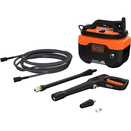 BLACK+DECKER Electric Cold Water Pressure Washer, 1,600 MAX PSI, 1.2 GPM BEPW1600