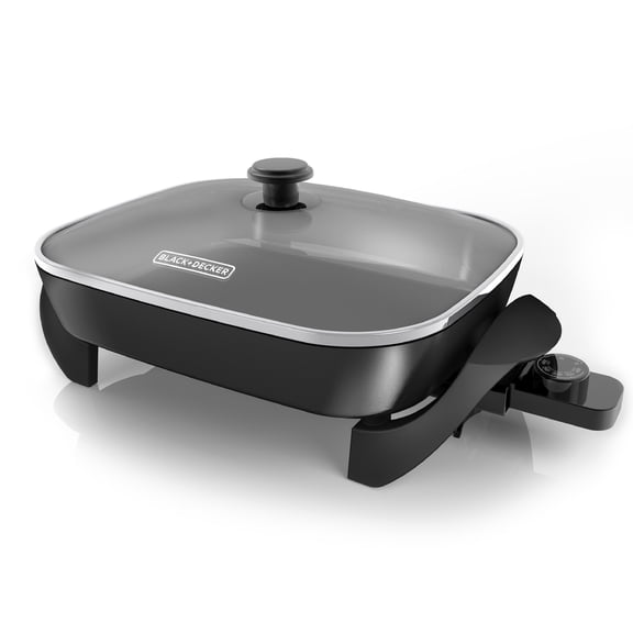 BLACK+DECKER Electric Skillet, 12x15, Deep Dish, Nonstick SurfaceSK1215BC