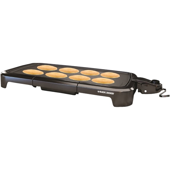 BLACK+DECKER Family-Sized 10 x 20 Electric Griddle - Non-Stick, Adjustable Temperature