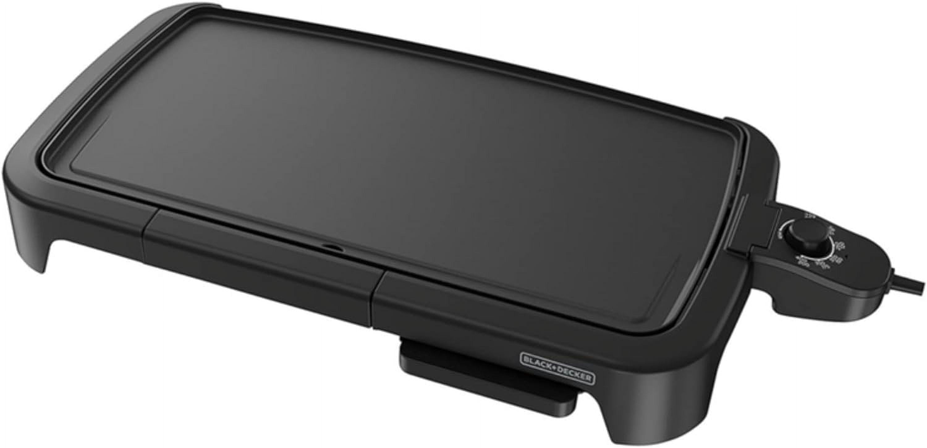 BLACK+DECKER FamilySized Electric Griddle with Warming Tray & Drip