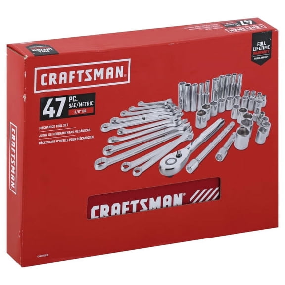 BLACK+DECKER, Finish Mechanic Socket Wrench & Set,47 Piece