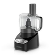 BLACK+DECKER Food Processor and Vegetable Chopper, 8-Cup Capacity, 450W, Stainless Steel Blades, Grate, Shred, Slice, Mince, Puree, Black, FP4100B