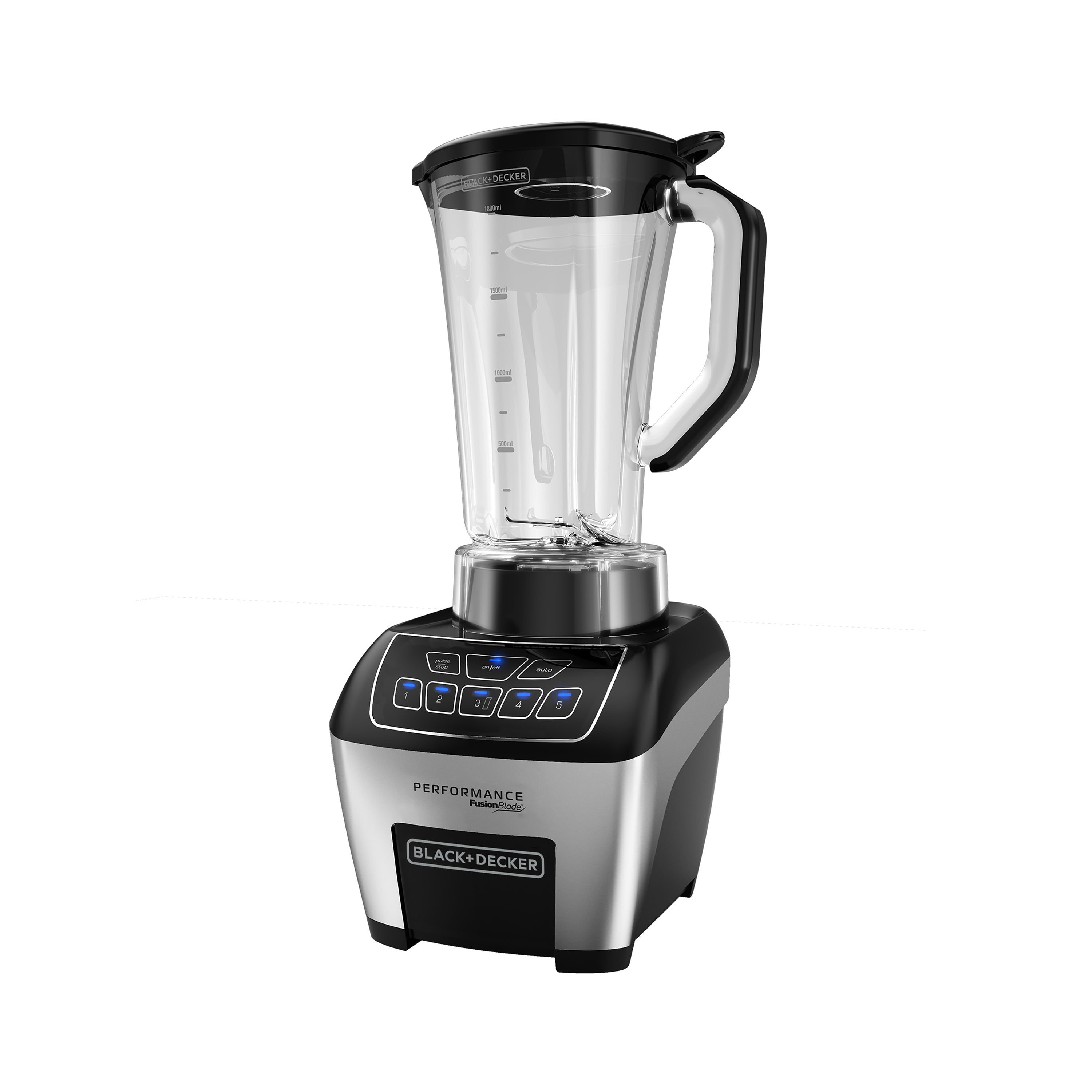  BLACK+DECKER FusionBlade Blender with 6-Cup Glass Jar, 12-Speed  Settings, Silver, BL1111SG: Home & Kitchen
