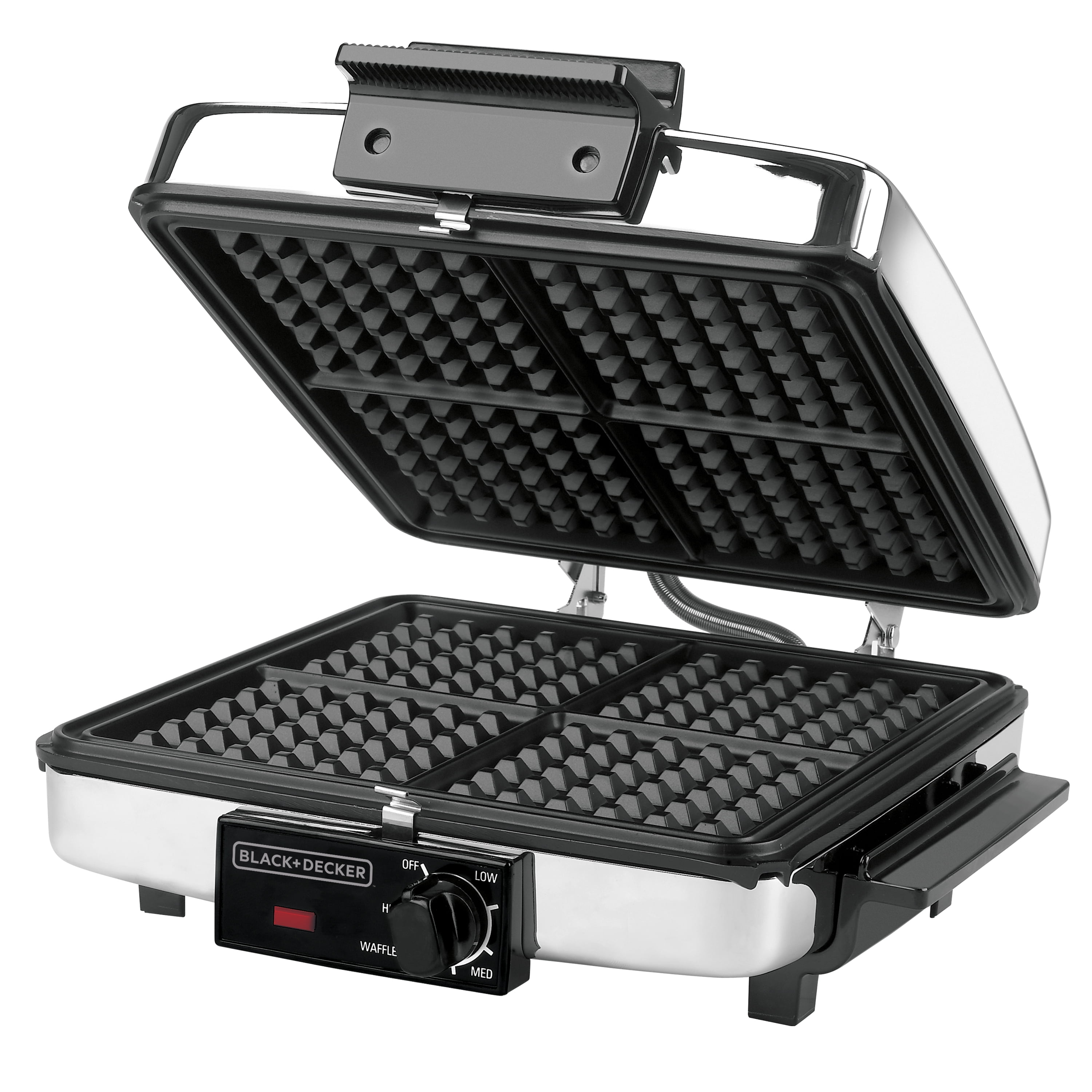BLACK+DECKER G49TD 3-in-1 Waffle Maker & Grill - Black - Eggs