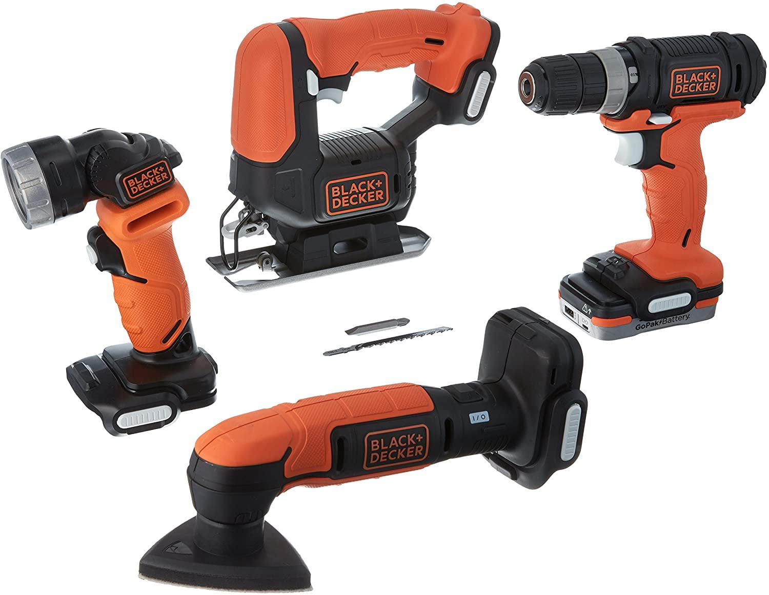 BLACK+DECKER GoPak Combo Kit with 1.5 Ah Battery and Charging