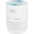 thumbnail image 1 of BLACK+DECKER HEPA Tabletop Air Purifier, 93 Sq Ft, 12-1/4"H x 8-15/16"W x 8-15/16"D, White, 1 of 8
