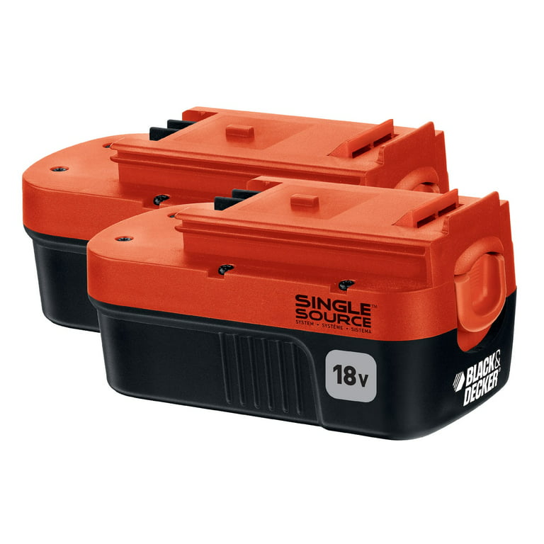 BLACK+DECKER HPB18-OPE2 18V NiCad Slide Battery Battery, 2-Pack 