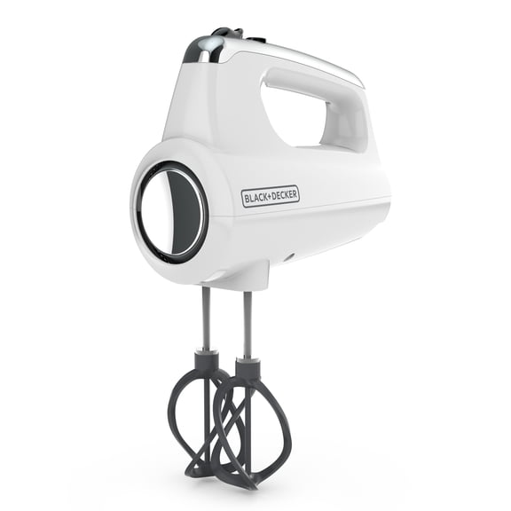 BLACK+DECKER Helix Performance Premium Hand Mixer, 5-Speed Mixer, White, MX600W