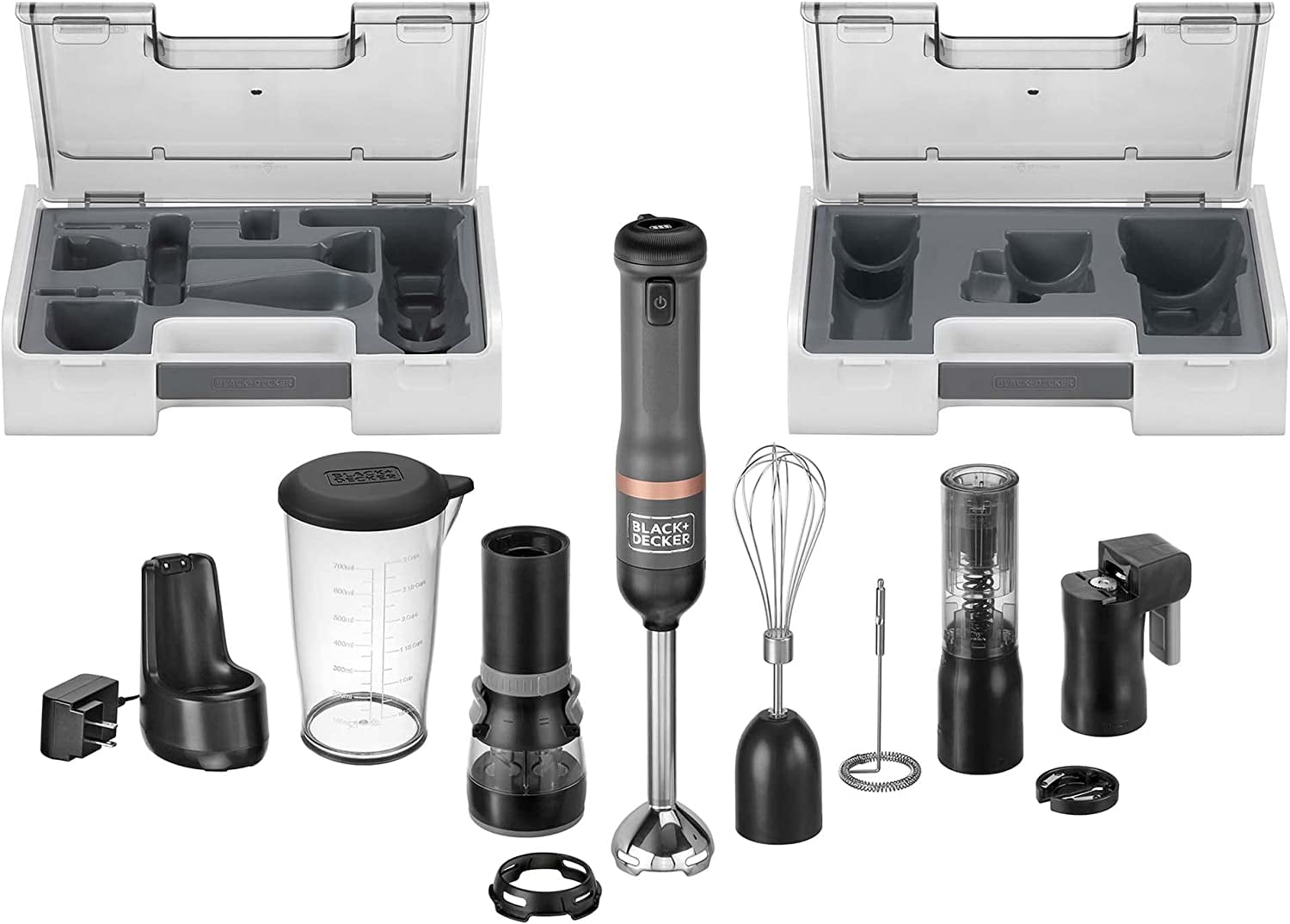 BLACK+DECKER Kitchen Wand Immersion Blender Handheld 6 in 1 Set