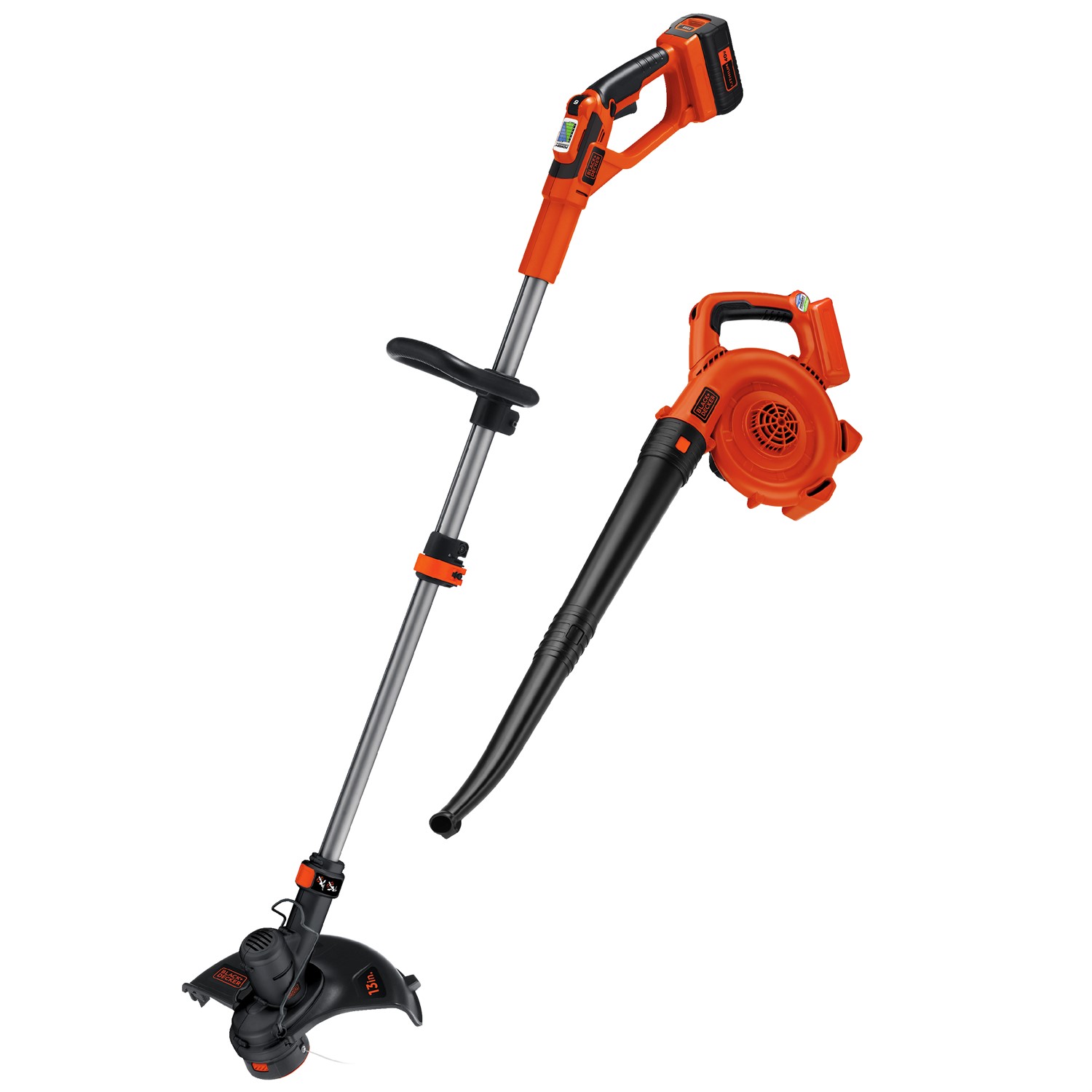 BLACK DECKER LCC140 40V MAX Lithium Ion Cordless String Trimmer Sweeper Combo Kit