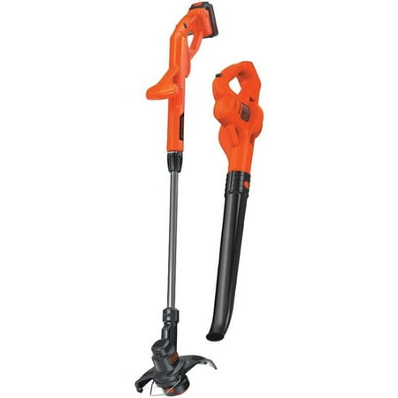 BLACK+DECKER LCC221 20V MAX Lithium String Trimmer/Edger Plus Sweeper Combo Kit, 10" — Residential Use, Standard Application