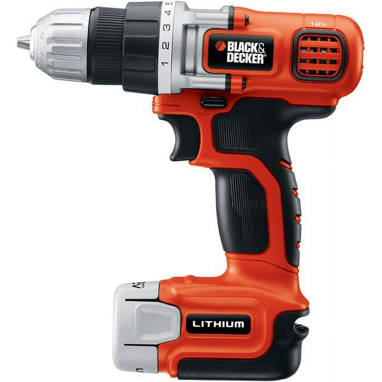 BLACK+DECKER LDX112C Cordless Drill Driver, 12V, Chuck,