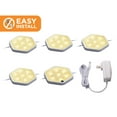 thumbnail image 1 of BLACK+DECKER LED Under Cabinet Puck Light Kit, Warm White, 5-Pack, 1 of 8
