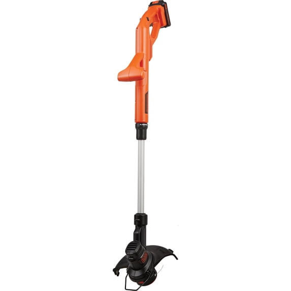 BLACK+DECKER LST201 20V MAX Lithium Ion String Trimmer/Edger, 10" — Residential Use, Standard Application