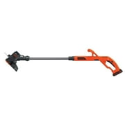 BLACK+DECKER LST201 20V MAX Lithium Ion String Trimmer/Edger, 10"