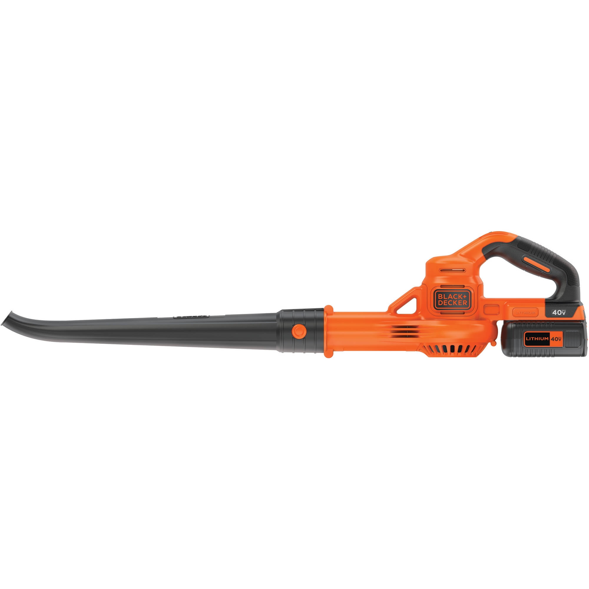 BLACK+DECKER 40V MAX Cordless Leaf Blower, Lawn Sweeper, 125 mph Air Speed,  Lightweight Design, Battery and Charger Included (LSW40C)