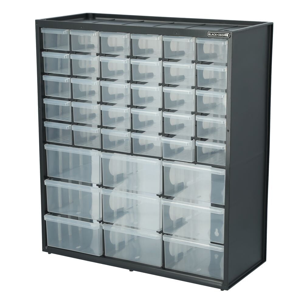 BLACK+DECKER Large & Small 39 Drawer Bin Blk (BDST40739BK)