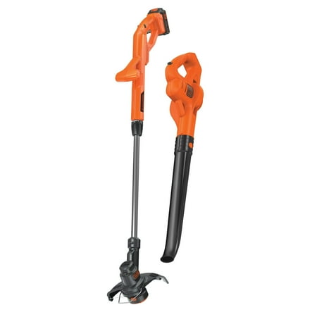 BLACK+DECKER 20V MAX* Lithium 10 In. String Trimmer/Edger + Hard Surface Sweeper Combo Kit, LCC221