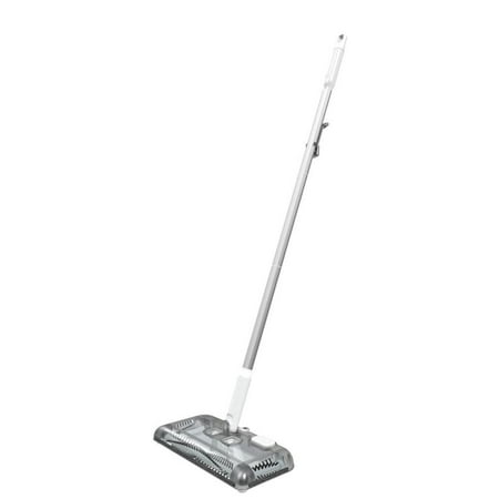 Black+Decker - Powered Floor Sweeper - Powder White