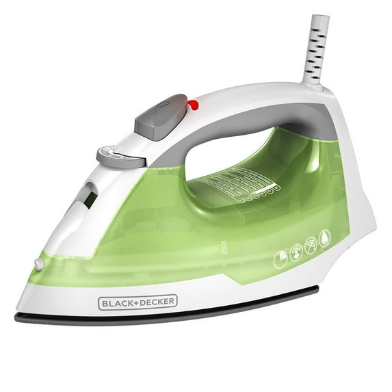 BLACK+DECKER Nonstick Soleplate Steam Iron, Green