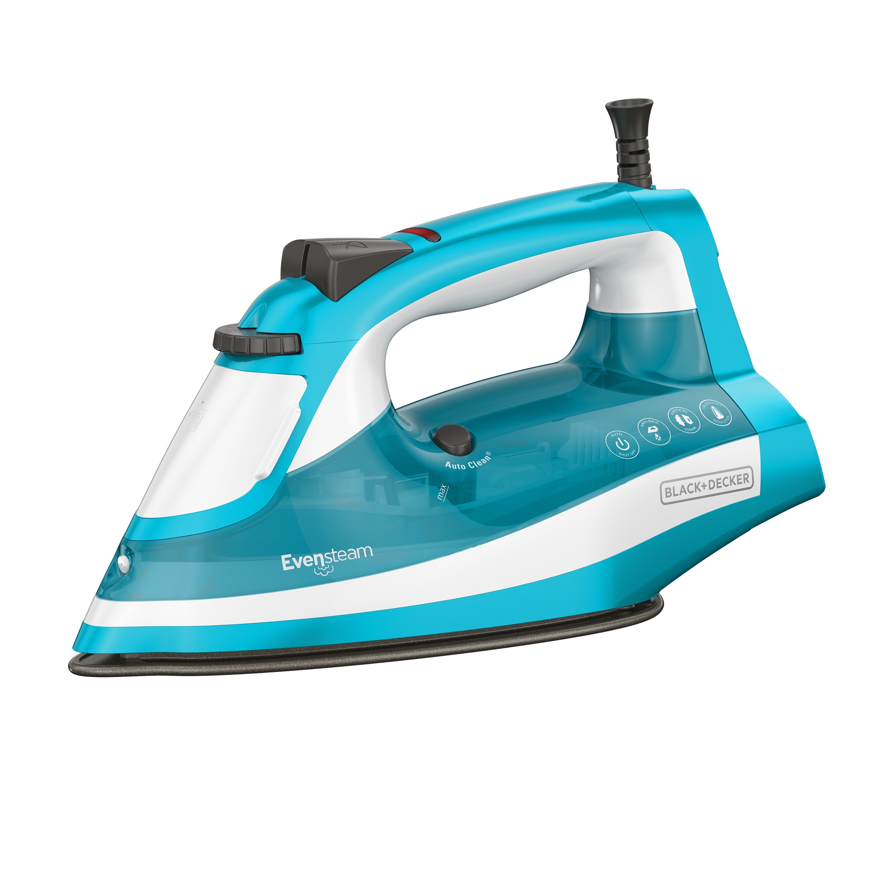 Teal Stainless Steel Steam Iron with Smart Controls