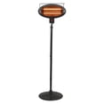 thumbnail image 1 of BLACK+DECKER Outdoor Patio Electric Halogen Heater, Floor or Wall Mount, 1,500/1,000/500 Watts, 5,119 BTUs, Adjustable Tilt, Pull Chain, 5.9-Ft. Cord, 1 of 13