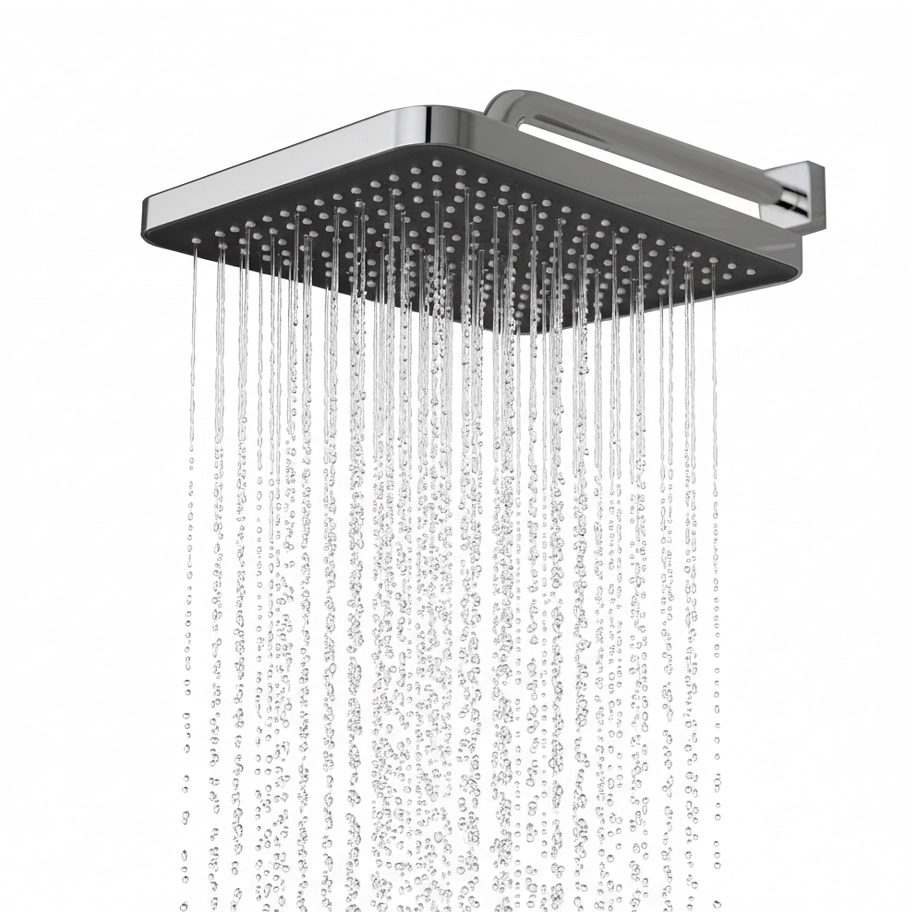 BLACK+DECKER Oversized Rainfall Shower Head, Chrome