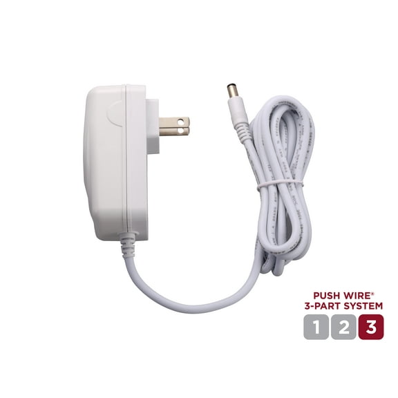 BLACK+DECKER PUSH WIRE 24W Plug-in Adapter for Under Cabinet Lighting