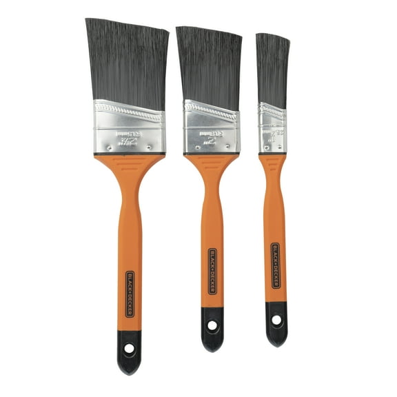 BLACK+DECKER Performance Angle 3-Pack Brush Set - 1"/2"/2.5"