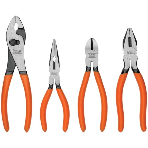 BLACK+DECKER Plier Set, 4-Piece
