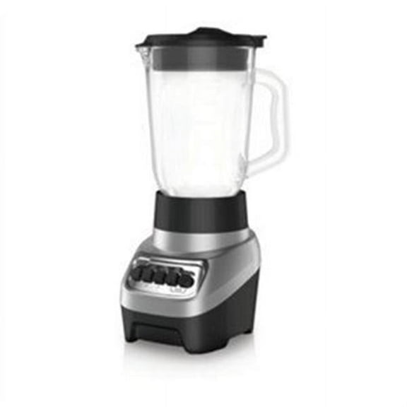 BLACK+DECKER BL1230SG PowerCrush 6-Cup Countertop Blender with Glass Jar and 4-Speed Settings, 700W Motor, Silver
