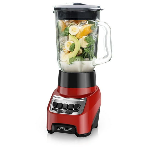 BLACK+DECKER PowerCrush Countertop Blender with 6-Cup Glass JarBL1210RG