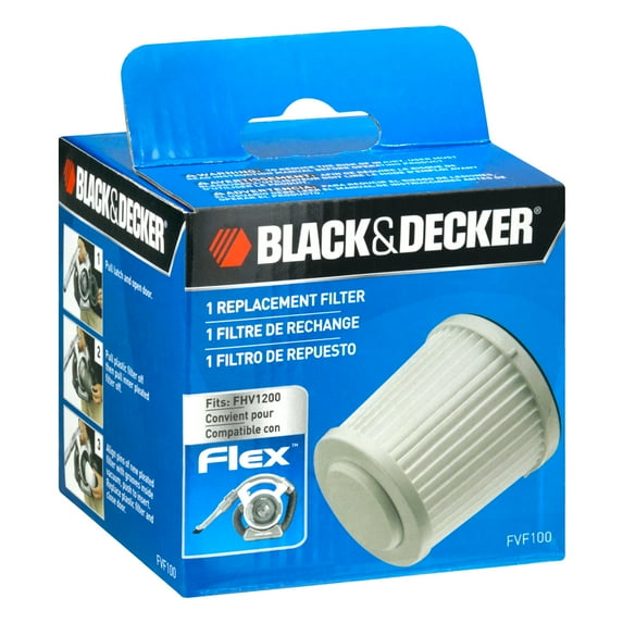 BLACK+DECKER Replacement Filter for FHV1200 Flex Vacuum, FVF100