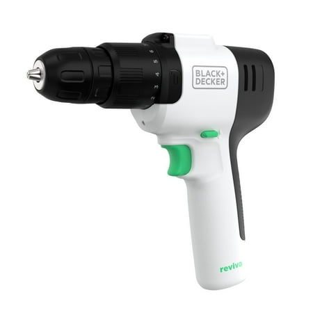 BLACK+DECKER Reviva 12V MAX* Cordless Hammer Drill with Charger and Screwdriver Bit (REVCHD12C)