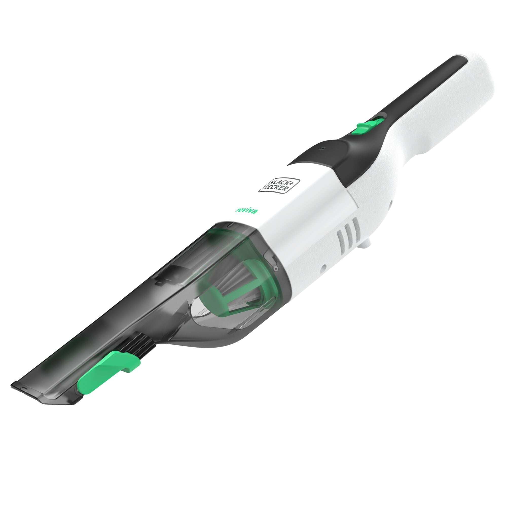BLACK+DECKER Reviva 8V MAX* Cordless Hand Vacuum with Charger, Filter and Brush Crevice Tool, (REVHV8J40)