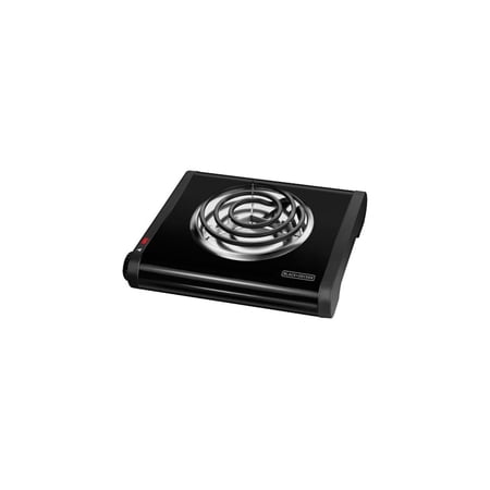 BLACK+DECKER SB1001B Single-Burner Portable Buffet Range, Black