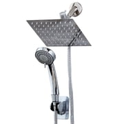 BLACK+DECKER Rainfall Shower Head with 3-Function Handheld Wand and Stainless Steel Hose, Chrome
