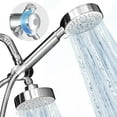 thumbnail image 1 of BLACK+DECKER Stainless Steel Dual Shower Heads with 5-Spray Setting Shower Head System, Chrome, 1 of 7