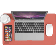 thumbnail image 1 of BLACK+DECKER Small Travel Desk Mat, Office Desk Pad, Computer Mat, Laptop Pad for Mobile Office, Computer Furniture Protector, Compact for Carry-On Bags, Ideal for Travel & Work (12"x 20"), Coral, 1 of 10