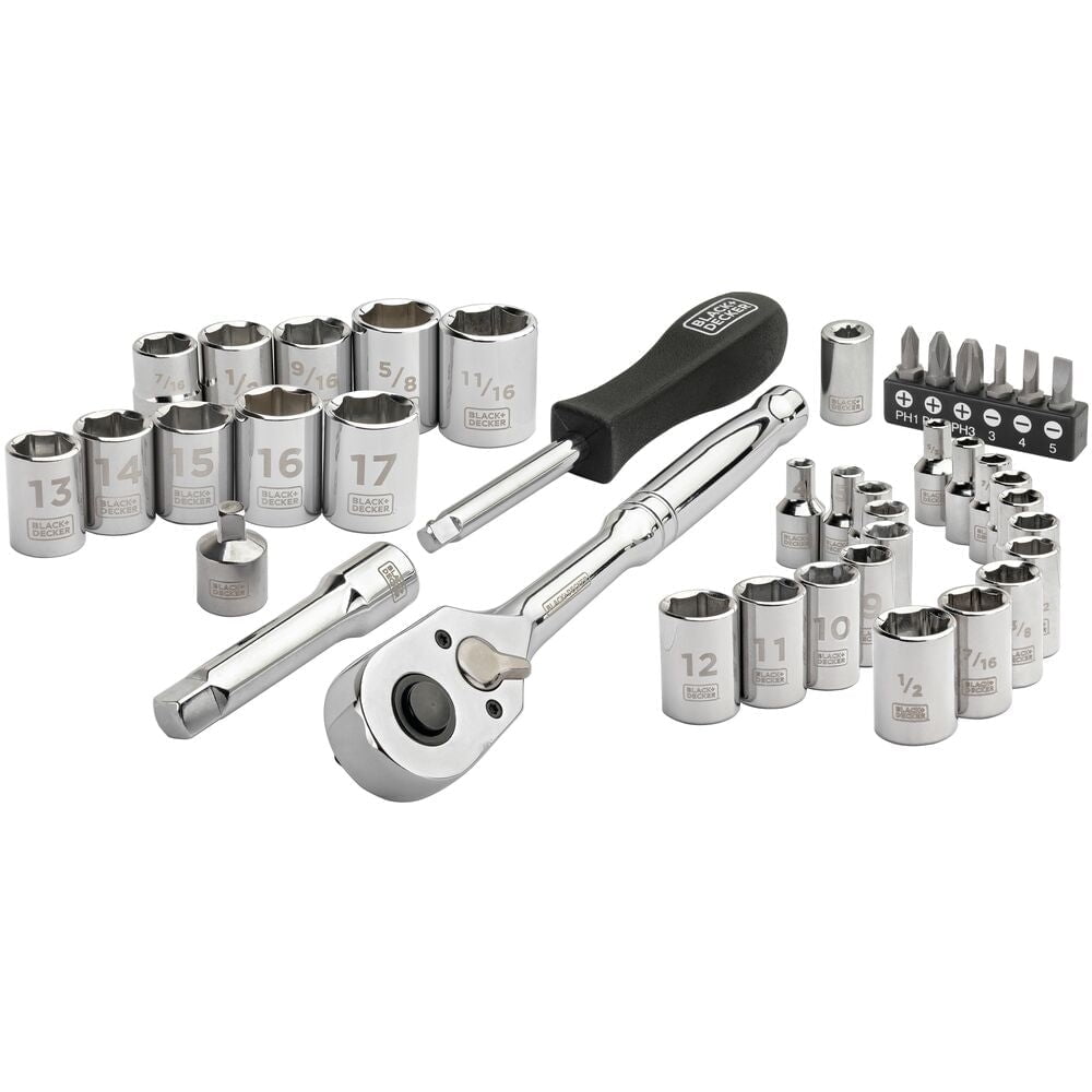 BLACK+DECKER Socket Set, 40-Piece